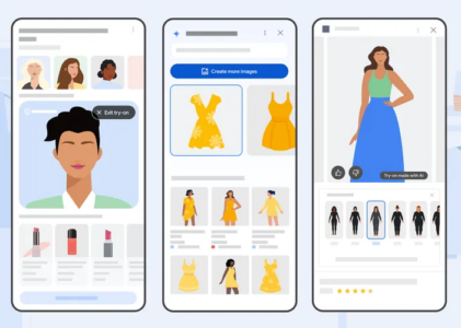 Google Shopping 新 AI 工具，将时尚和美容愿景变为现实